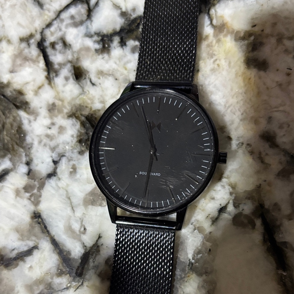 MVMT Black Stainless Steel Watch